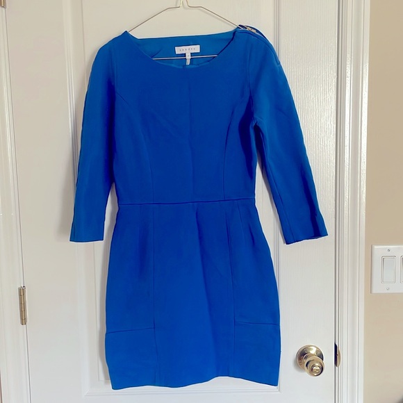 COPY Sandro Paris Blue 3/4 Sleeve Dress